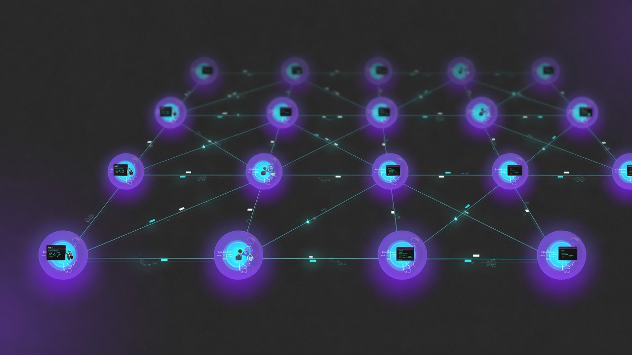 Abstract mesh of agentic coding agents working in parallel