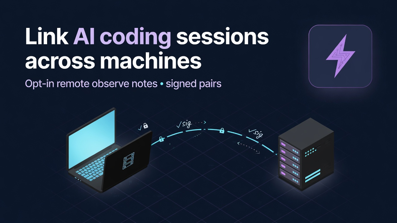 Link AI Coding Sessions Across Machines