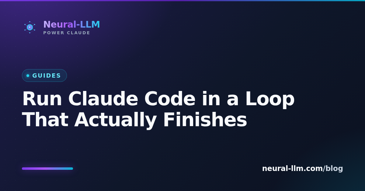 A Claude Code loop running unattended across a pool of accounts, resuming through rate limits and crashes