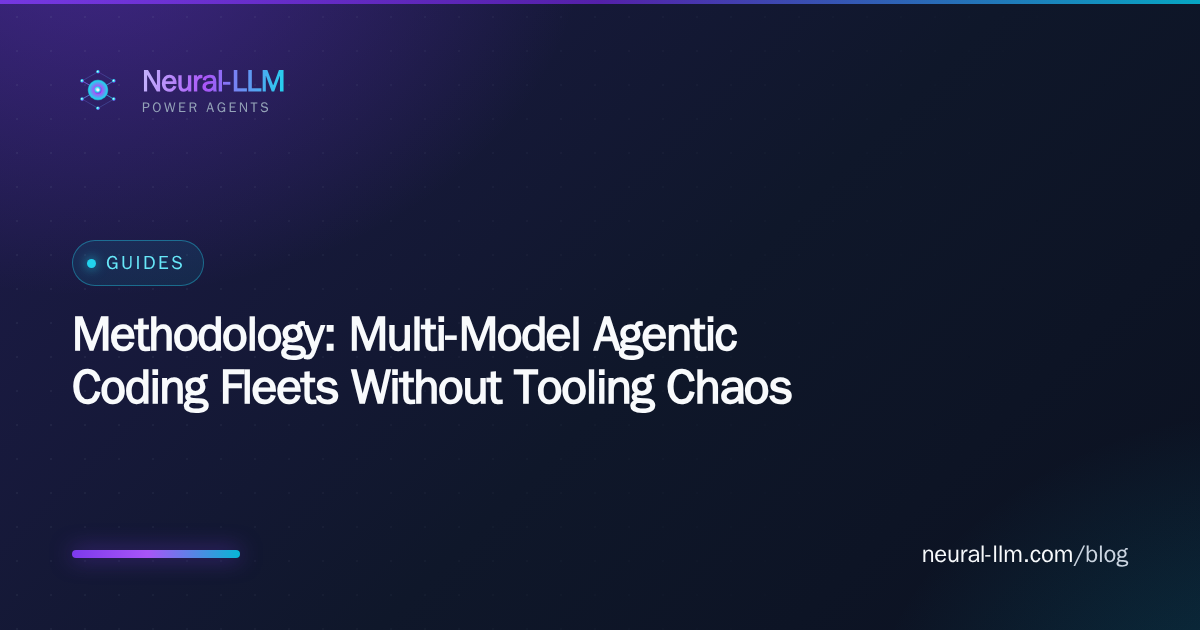 Methodology: Multi-Model Agentic Coding Fleets Without Tooling Chaos